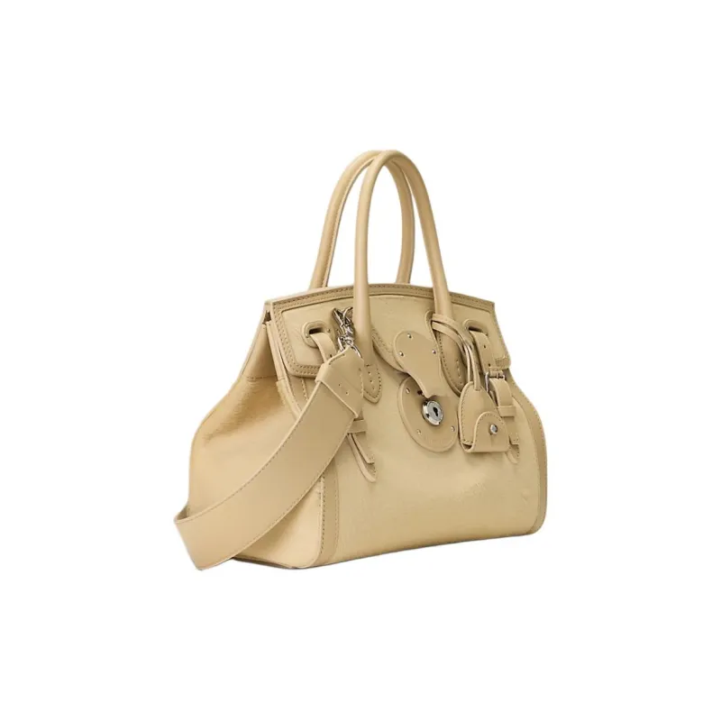 Ralph Lauren Collection Long Hair Calfskin Handbag Regular Women's Tan-1