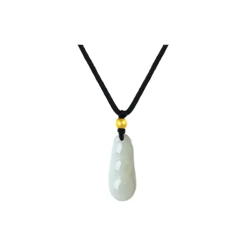CHINA GOLD Necklaces White Jade/Pale Greenish White Jade Women's