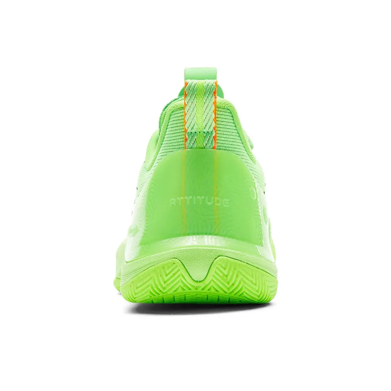 PEAK Basketball Shoes Men Low Top Electric Green-4