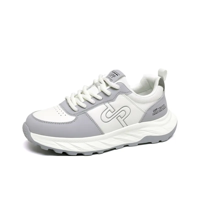 OPP Casual Shoes Men Low Top White Black/White Gray-4