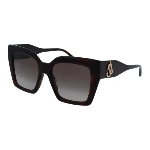 Jimmy Choo Acetate Plastic Square Sunglasses Women's Brown