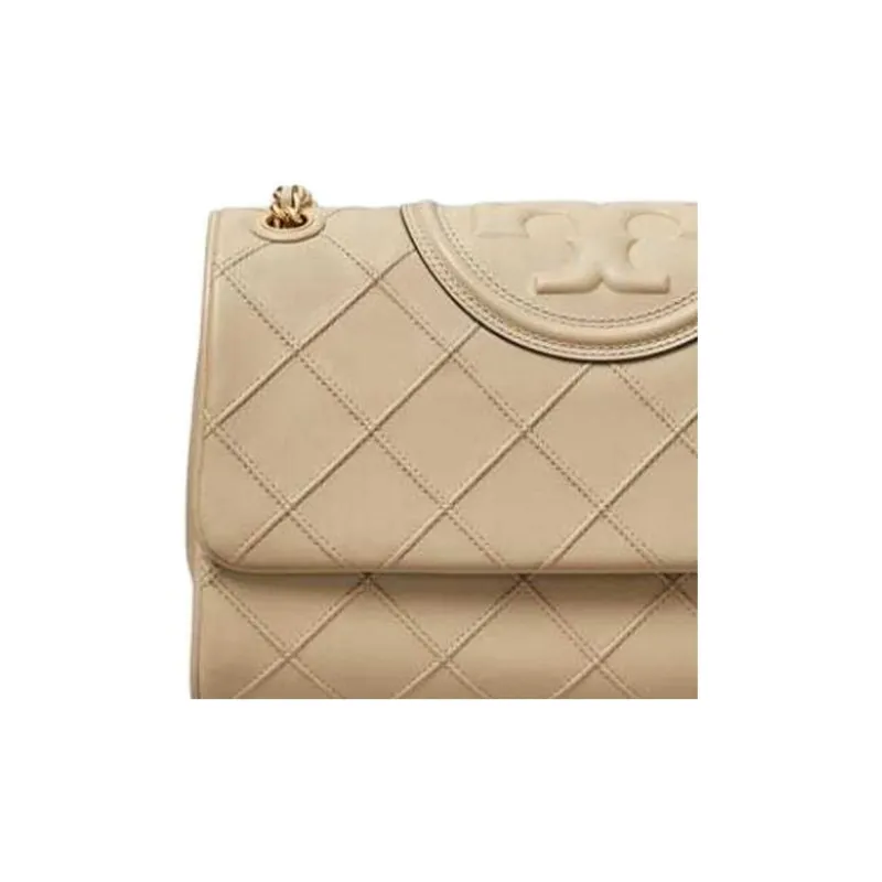 TORY BURCH Fleming Nappa Leather Crossbody Bag Shoulder Bag Women's Light Brown-3
