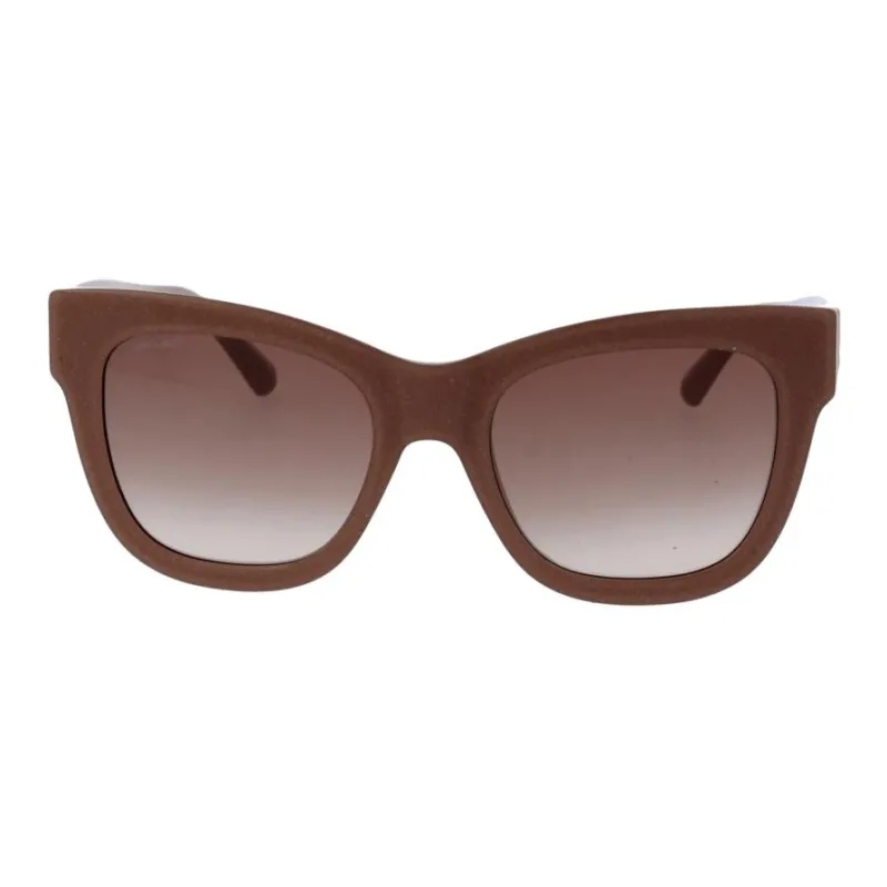 Jimmy Choo Acetate Cat Eye Sunglasses Women's Brown-1