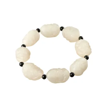 Jade Said Hetian Jade Bracelets White Jade Men's