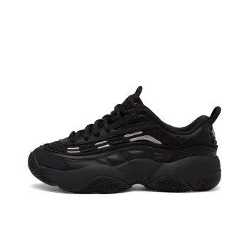 FILA FUSION FIRE Flame Shoes Abrasion Resistant Low Top Vintage Basketball Shoes Women's Black