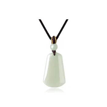 Lao Feng Xiang Hetian Jade Necklaces Pale Greenish White Jade Unisex