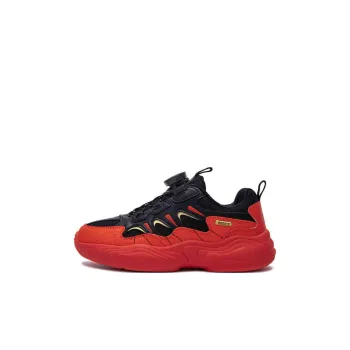 ROOKIE Slip Resistant Cushioning Low Top Kids Lifestyle Shoes Black Red Kids'
