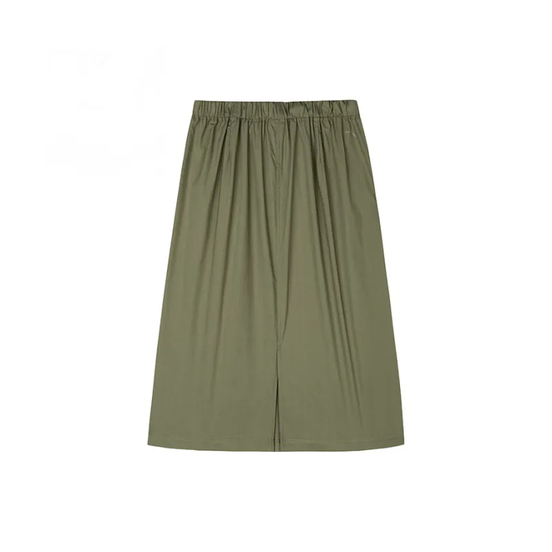 CHAOJIANTA Casual Long Skirts Women's Wisteria Green-1