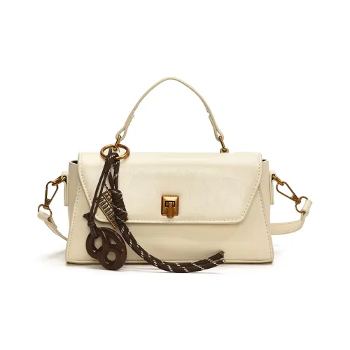 BAODIDAISHU Pu Handbag Shoulder Bag Crossbody Bag Women's Ecru/Brown/Coffee/Black