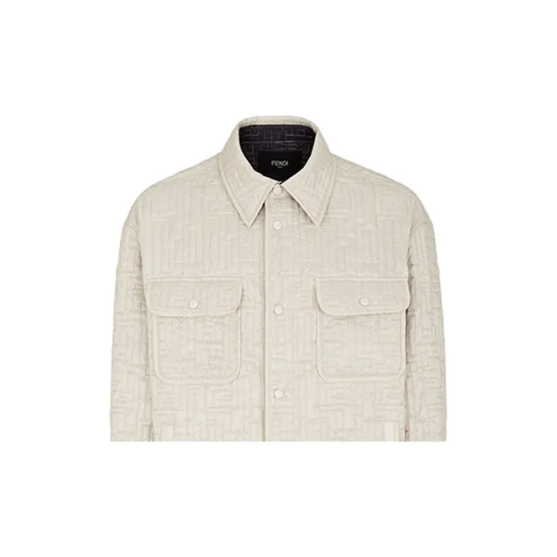 FENDI Jackets & Coats Men's White-4