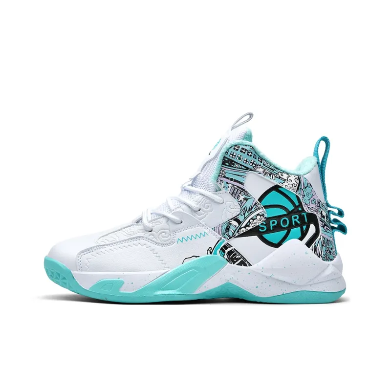 SOURCE Cushioning Anti Slip Wear Resistant Coverage Lightweight Rebound High Top Basketball Shoes Unisex-3