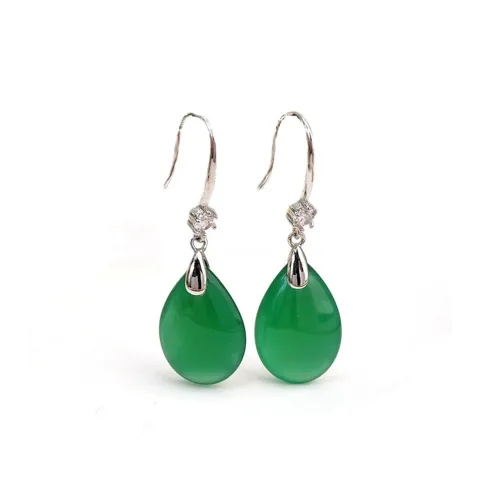 Emerald Jade Earrings Women's
