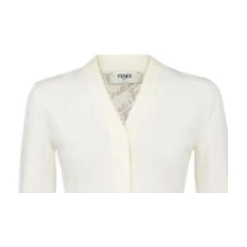 FENDI Crop Tops Women's White-3