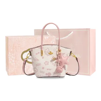 MISS GAIL Synthetic Leather Handheld Handbag Shoulder Bag Crossbody Bag Small Size Women's Pink