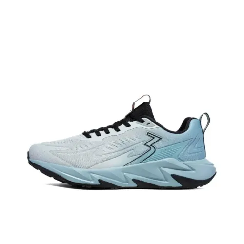 361° Slip Resistant And Abrasion Resistant Coverage Low Top Sprint Running Shoes Men's Gray Blue