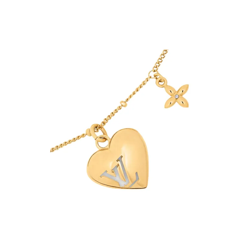 LOUIS VUITTON Blooming Heart Necklace-2