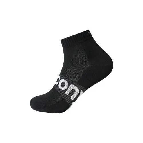 Saucony Polygiene No Show Socks Unisex 1 Pack Jet Black