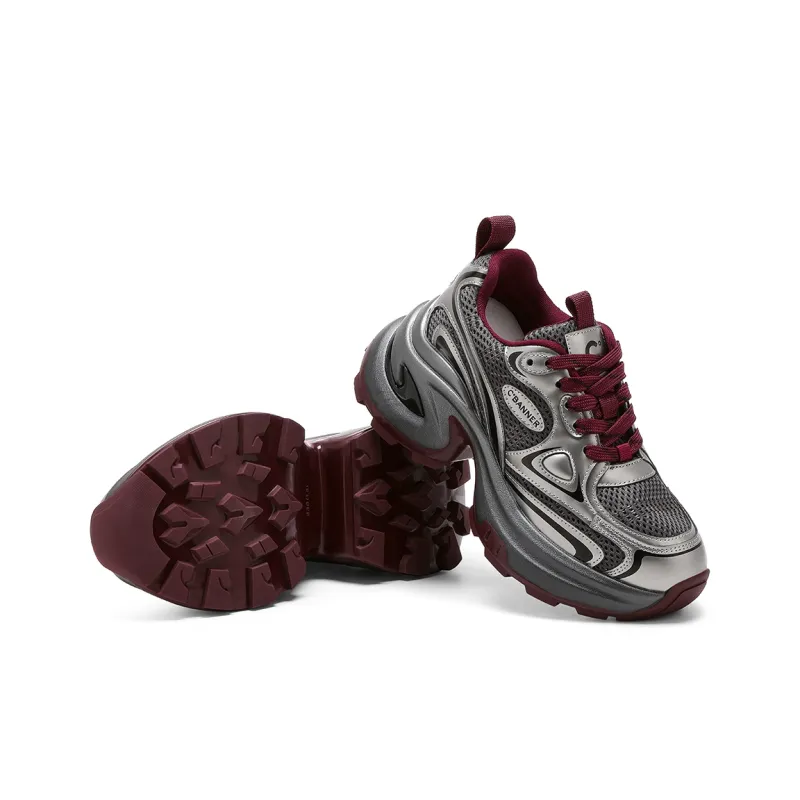 C°BANNER Wear Resistant Low Top Chunky Sneakers Women's-4