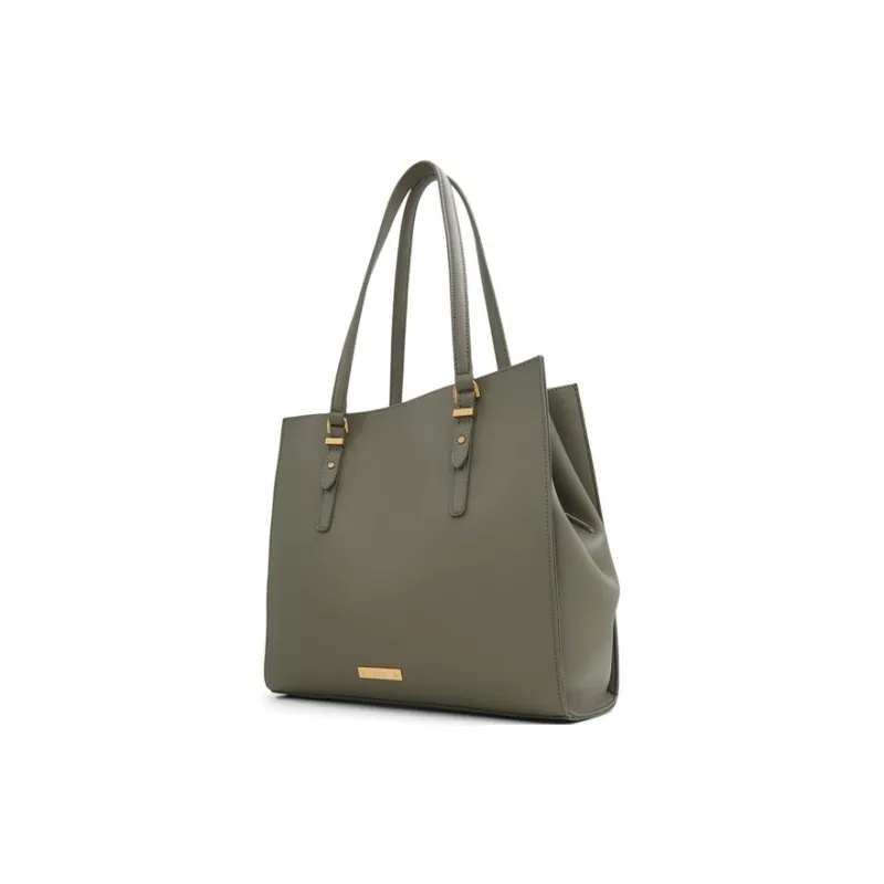 ALDO Artificial Leather One Shoulder Handbag Tubas Women's Khaki/Cognac/Black-1