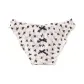 White Bowknot Print