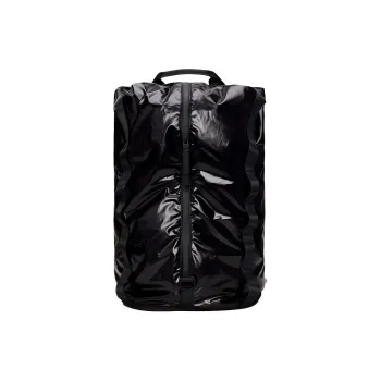 Rains Polyester Fiber Spliced With TPU Backpack Unisex Black