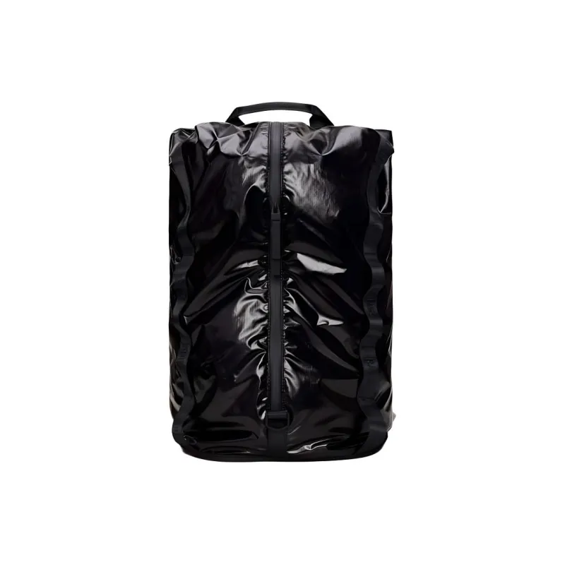 Rains Polyester Fiber Spliced With TPU Backpack Unisex Black-0