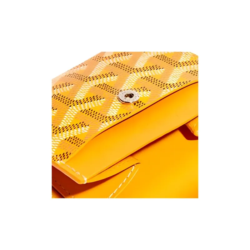 GOYARD MARIGNY Canvas With Leather Coin Purse Women's Yellow-4