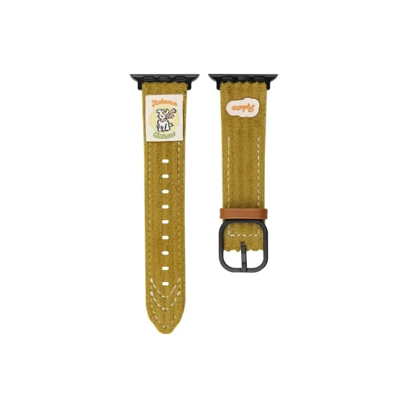 PULAISI Watch Band Apple Compatibility Plush, Leather Material-7