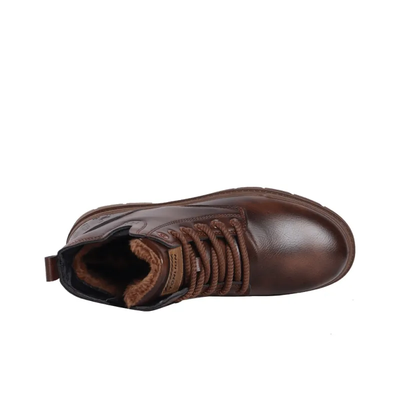 Tonlion Short Martin Boot Men's Brown-2