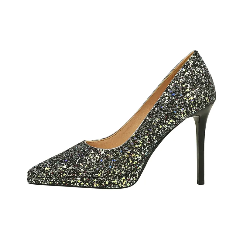 QITUMAUL Slim Heel High Heels 11cm Women's-0