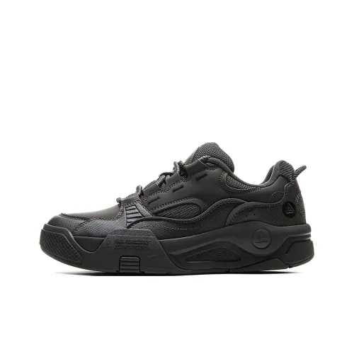 PEAK State Pole Roaming Skateboard Shoes Men Low Top Dark Gray