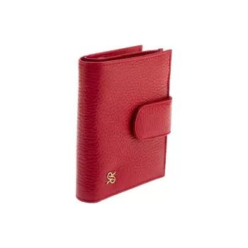 RAPPORT Textured Leather Coin Purse Regular Women's Red