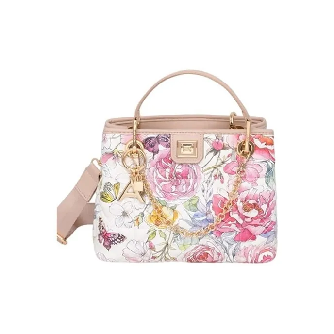 ALDO Artificial Leather Crossbody Handbag Medium Size Women's White/Black/Mixed Color-6