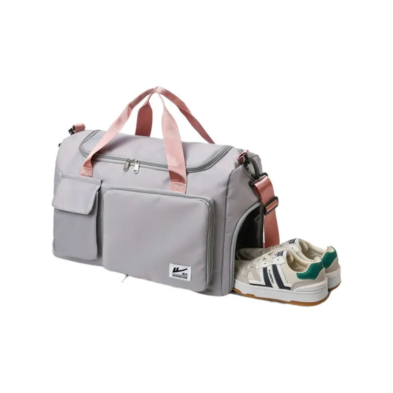 Warrior Oxford Gym Bag Women's Pink/Gray/Black-13
