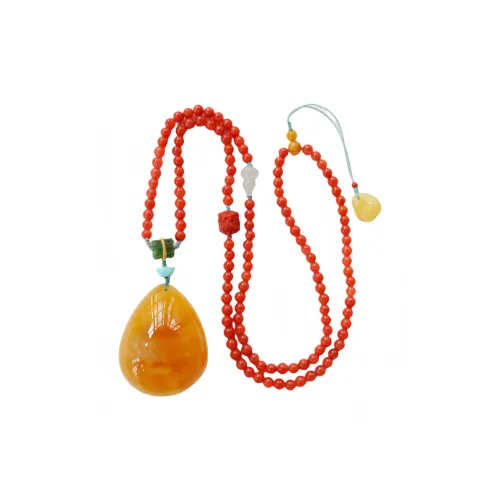 Xifeng Building Beeswax Necklaces Unisex