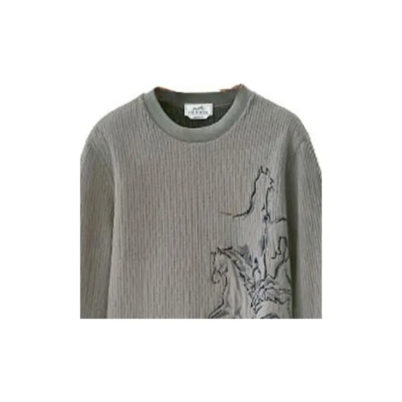 HERMES FW22 Sweatshirt Men's Gray-1