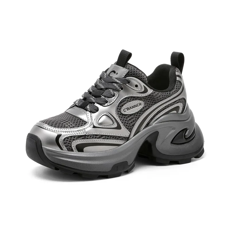 C°BANNER Wear Resistant Low Top Chunky Sneakers Women's-6