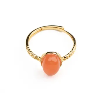 Xianyuan Southern Red Agate Rings Unisex