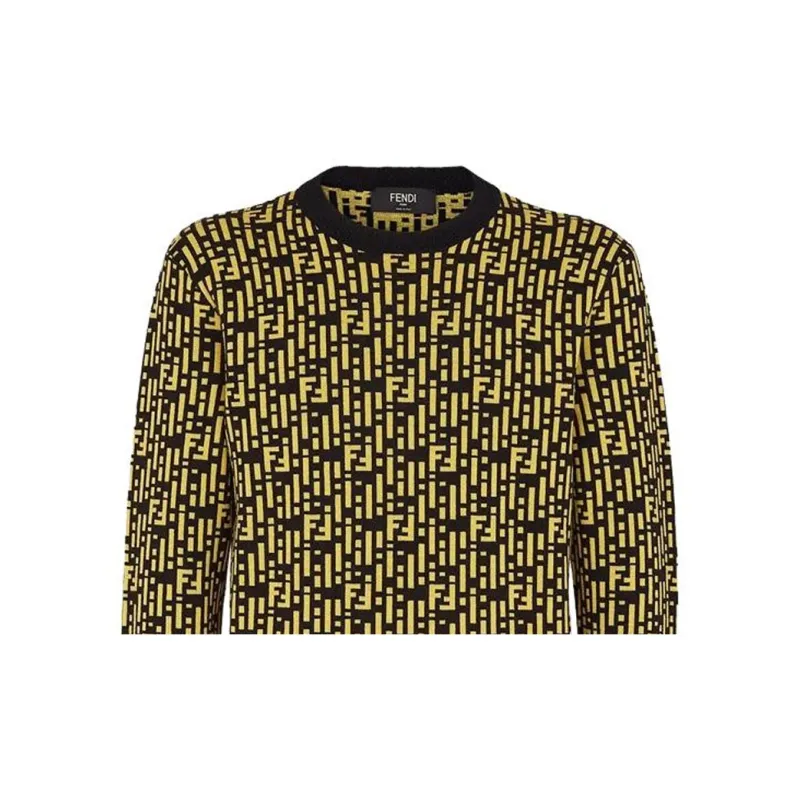 FENDI Sweaters Men Yellow-2