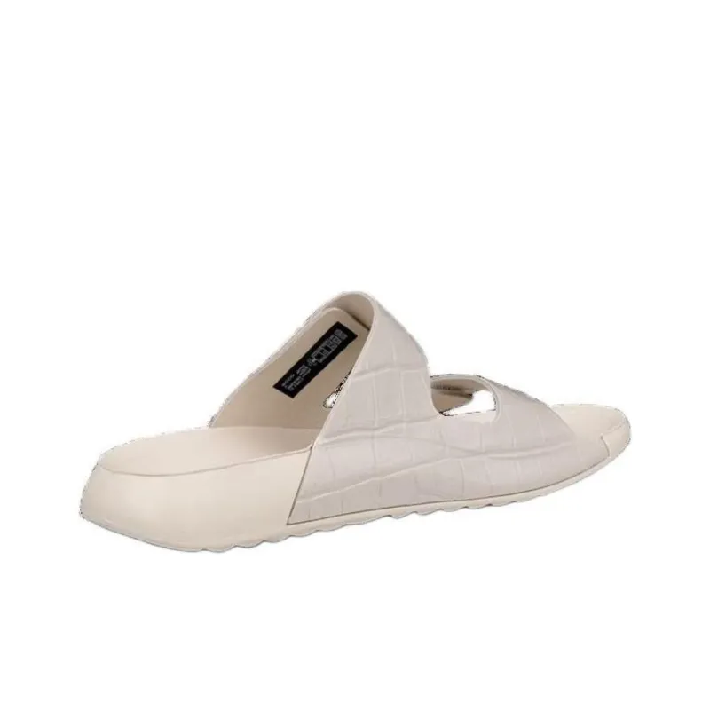 Ecco Slip-Resistant Abrasion-Resistant Slide Slippers Women's White-4