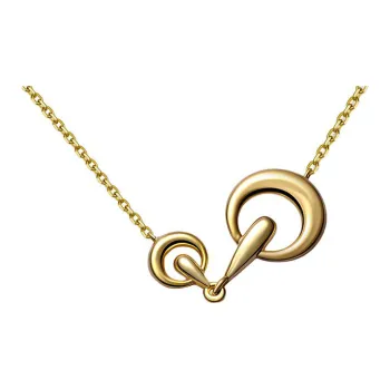 WEILAMANNI 925 Sterling Silver Necklaces Women's Gold