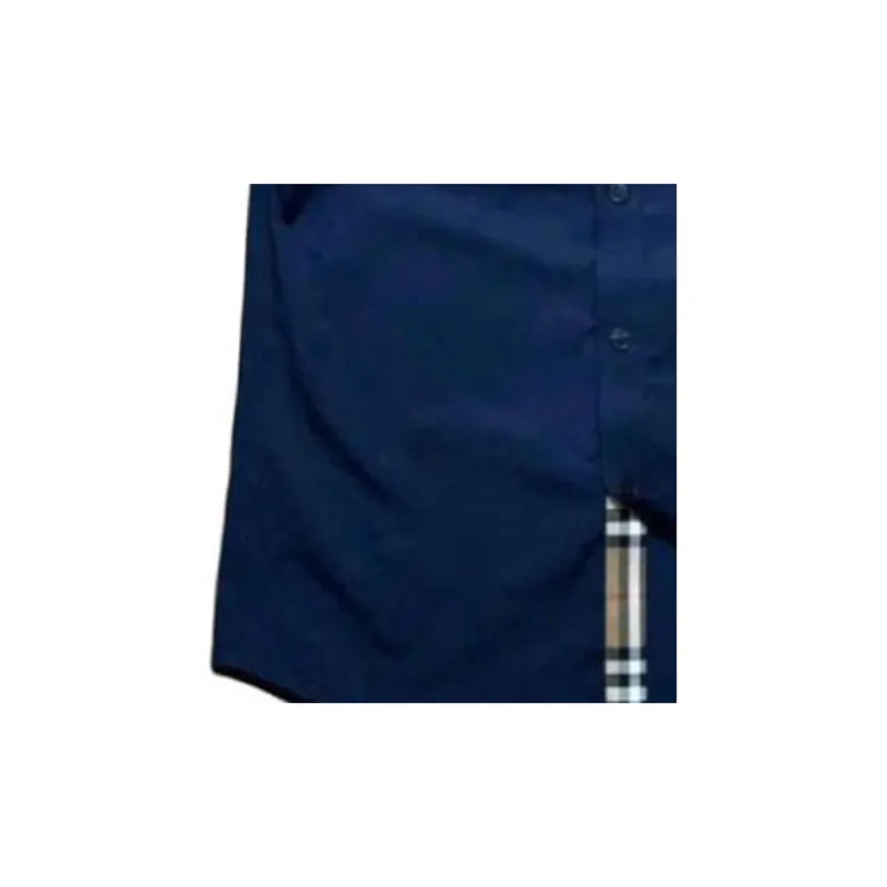 Burberry Shirt Men's Marine Blue-4