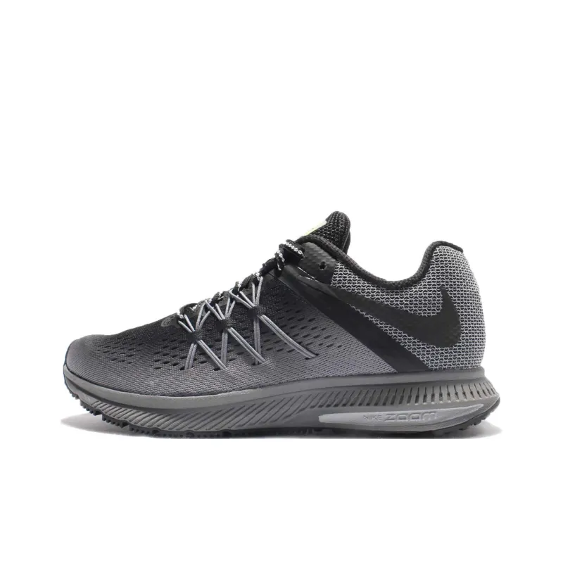 Nike Zoom Winflo 3 Cushioning, Wear Resistant Low Top Trail Running Shoes Women's Gray Black-0