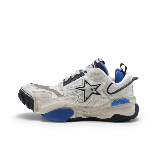 STARTER Vol 90s V STAR Stars Shoes Anti Slip Wear Resistant Low Top Chunky Sneakers Men's Blue