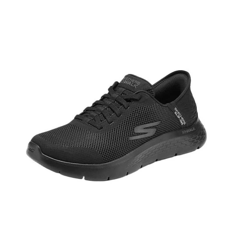 Skechers MEN'S GO WALK Slip Resistant Low Top Casual Shoes Men's All Black-1