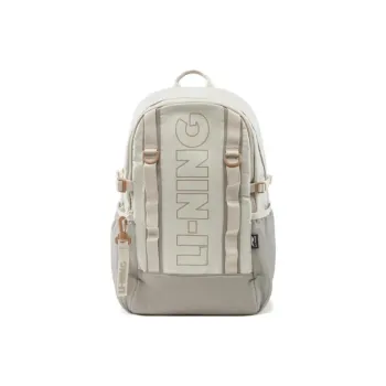 LiNing Polyester Backpack Unisex Silver Birch Gray