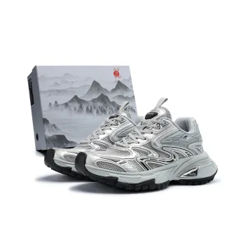K WANG Snake Scale Collection Height Increasing Wear Resistant Breathable Slip Resistant Low Top Chunky Sneakers Unisex
