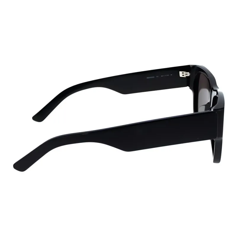 Balenciaga Acetate Irregular Shape Sunglasses Women's Black-3