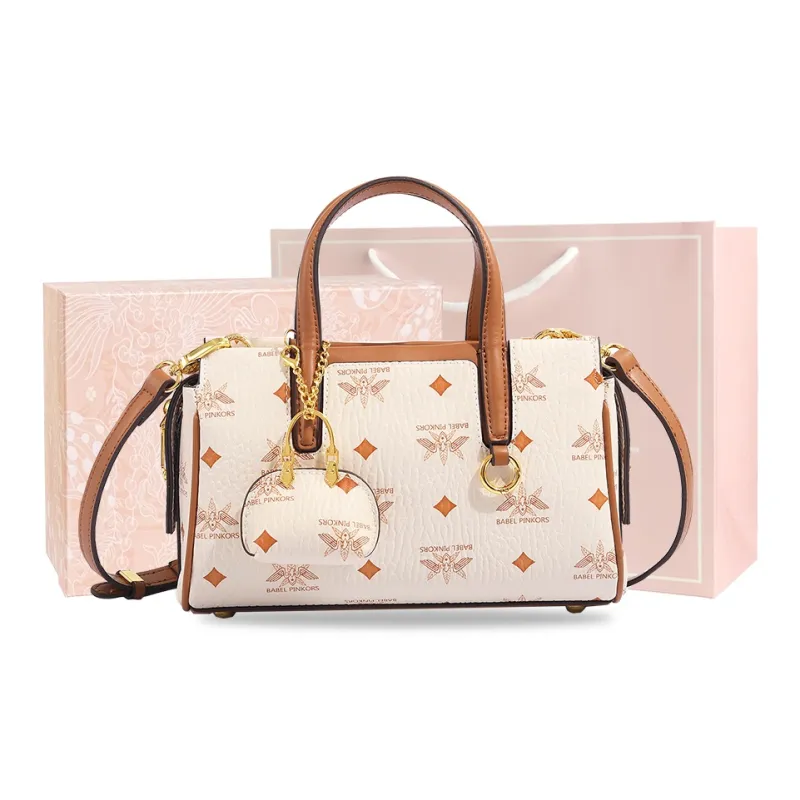 MISS GAIL Artificial Leather One Shoulder Handbag Crossbody Bag Regular Women's Black And White/Beige And Yellow/Pink-0