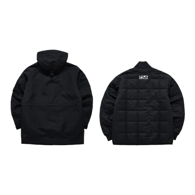 FILA x White Mountaineering Puffer Jacket Men's Pitch Black-1